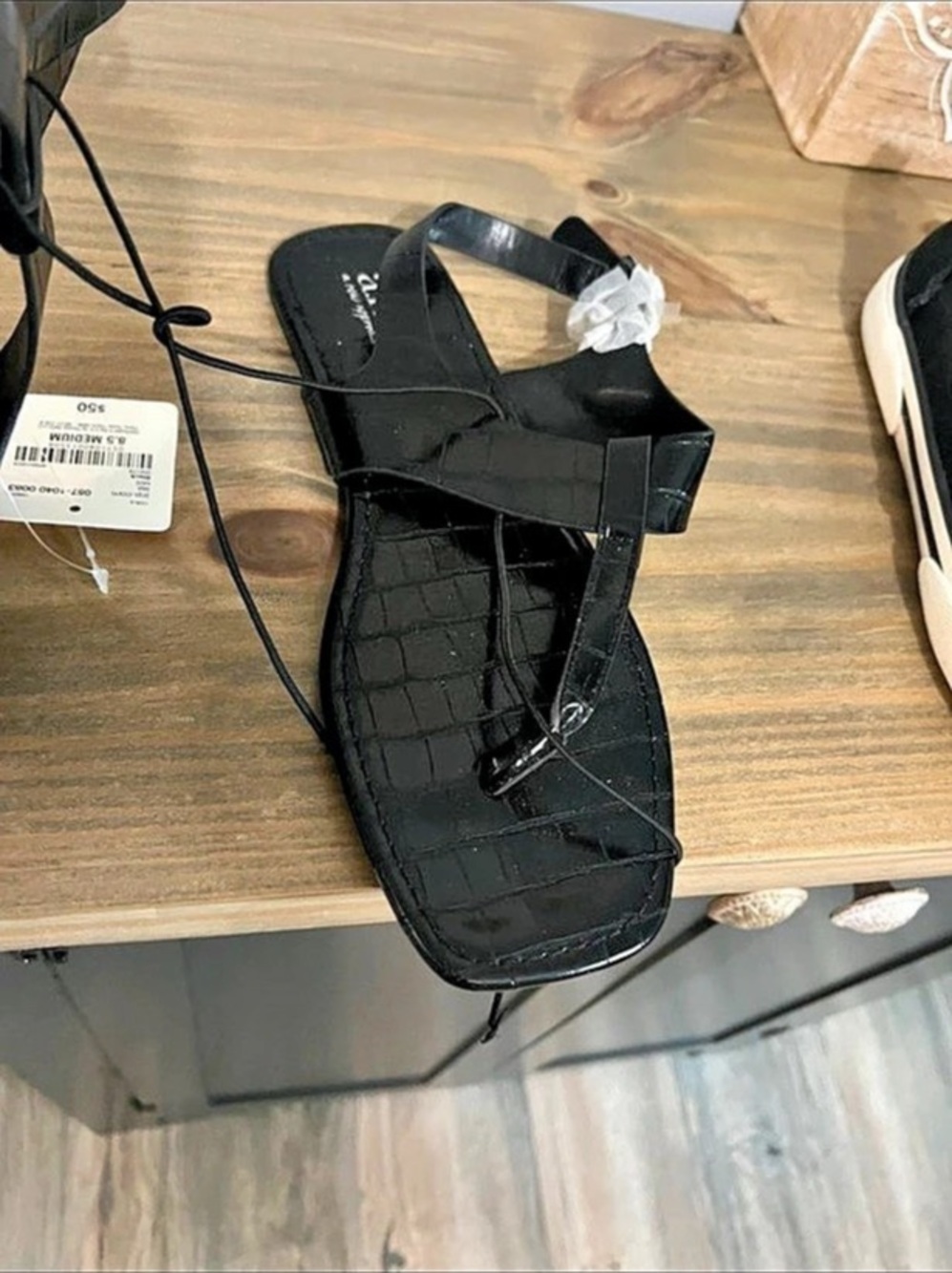 A New Day Black Sandal